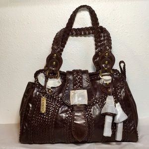 - Lockheart Braidy Bunch Brown Shoulder Bag